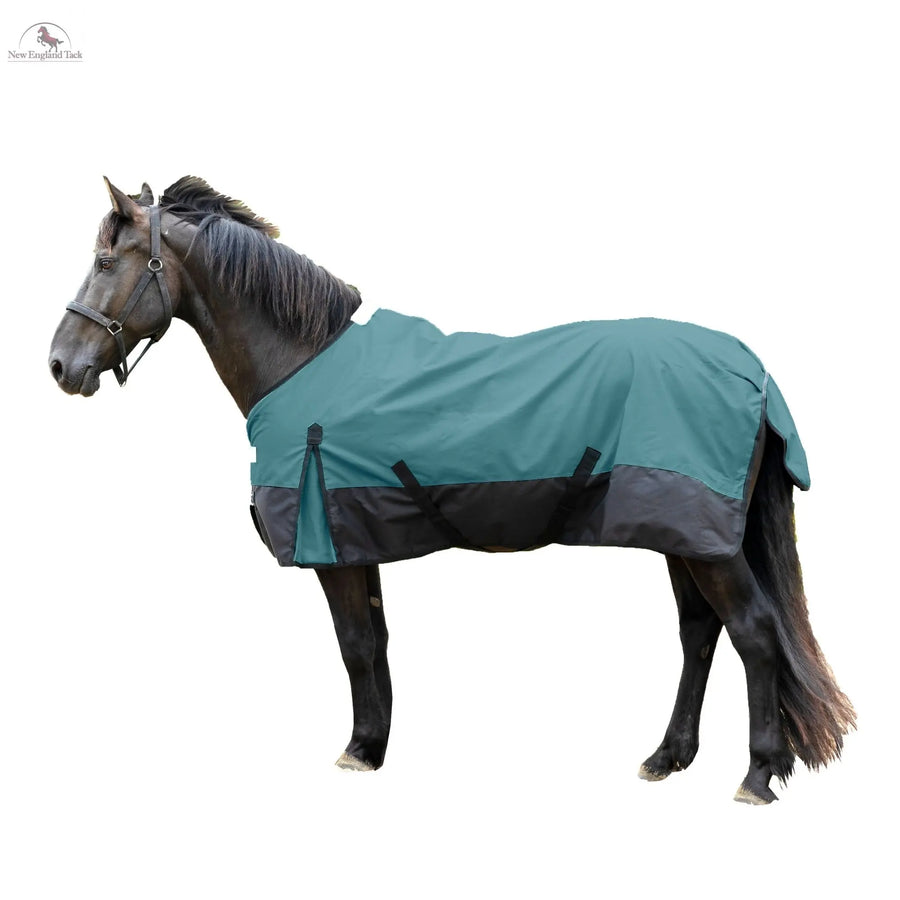 600 Denier Lightweight Waterproof & Breathable Horse Rain Sheet NewEngland Tack color: bottle green main