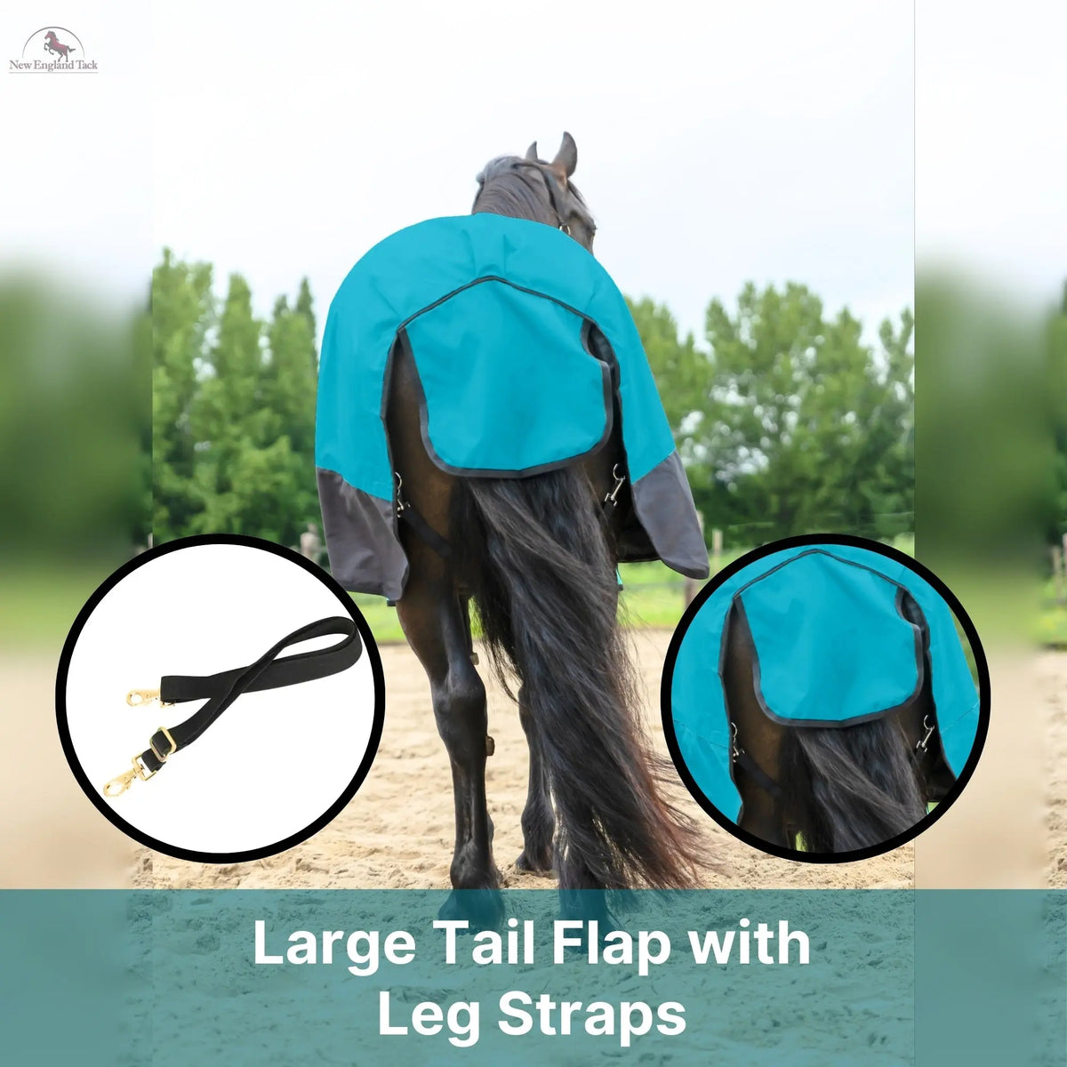 600 Denier Lightweight Waterproof & Breathable Horse Rain Sheet NewEngland Tack