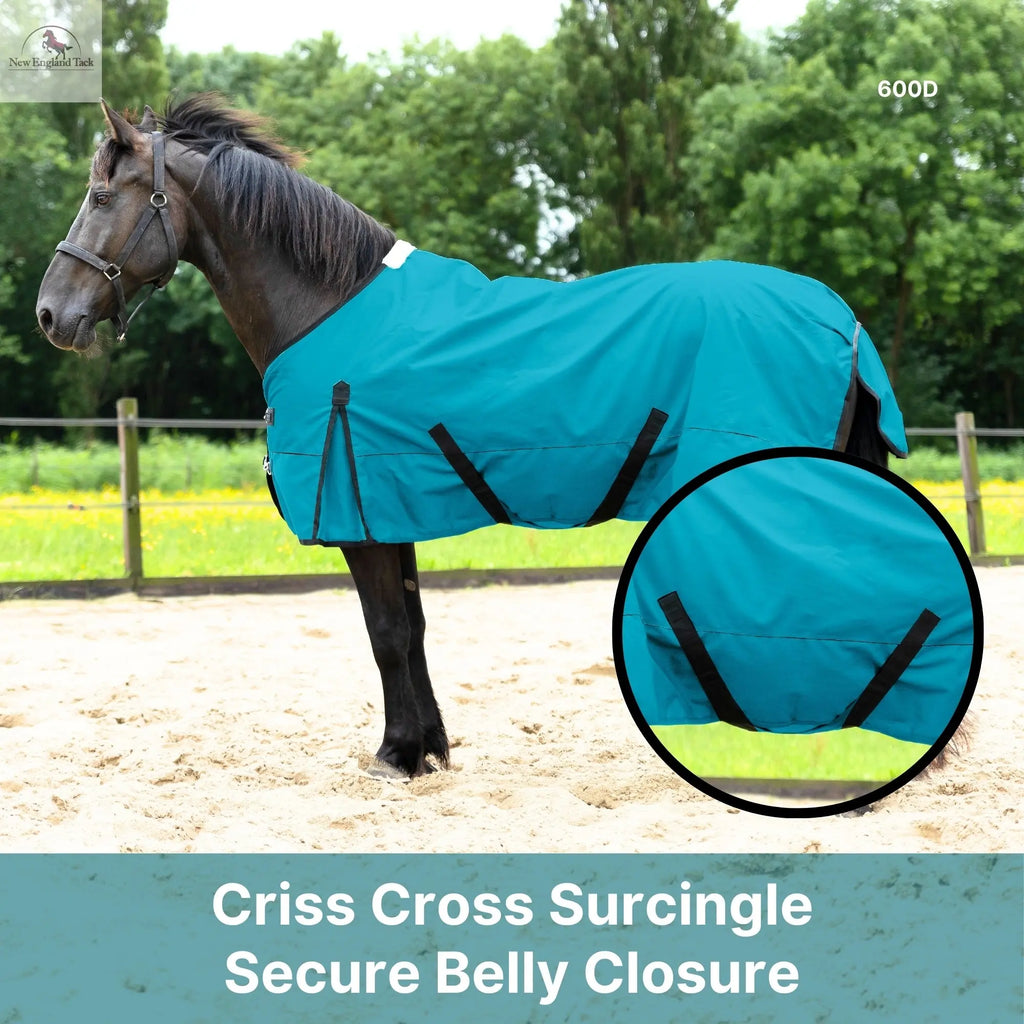 600 Denier Lightweight Waterproof & Breathable Horse Rain Sheet NewEngland Tack