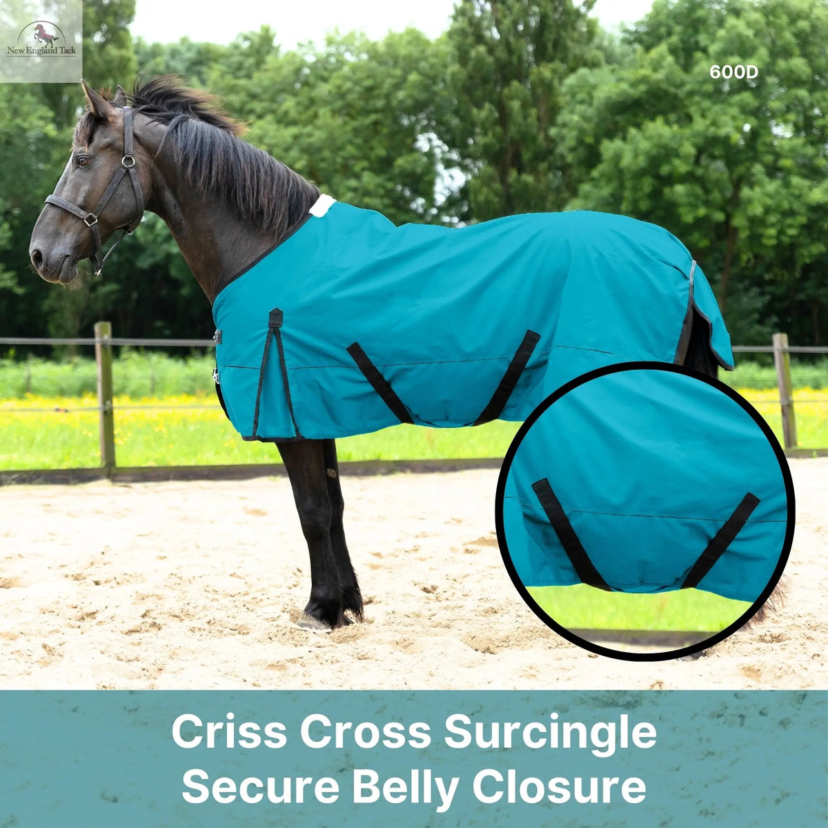 600 Denier Lightweight Waterproof & Breathable Horse Rain Sheet NewEngland Tack
