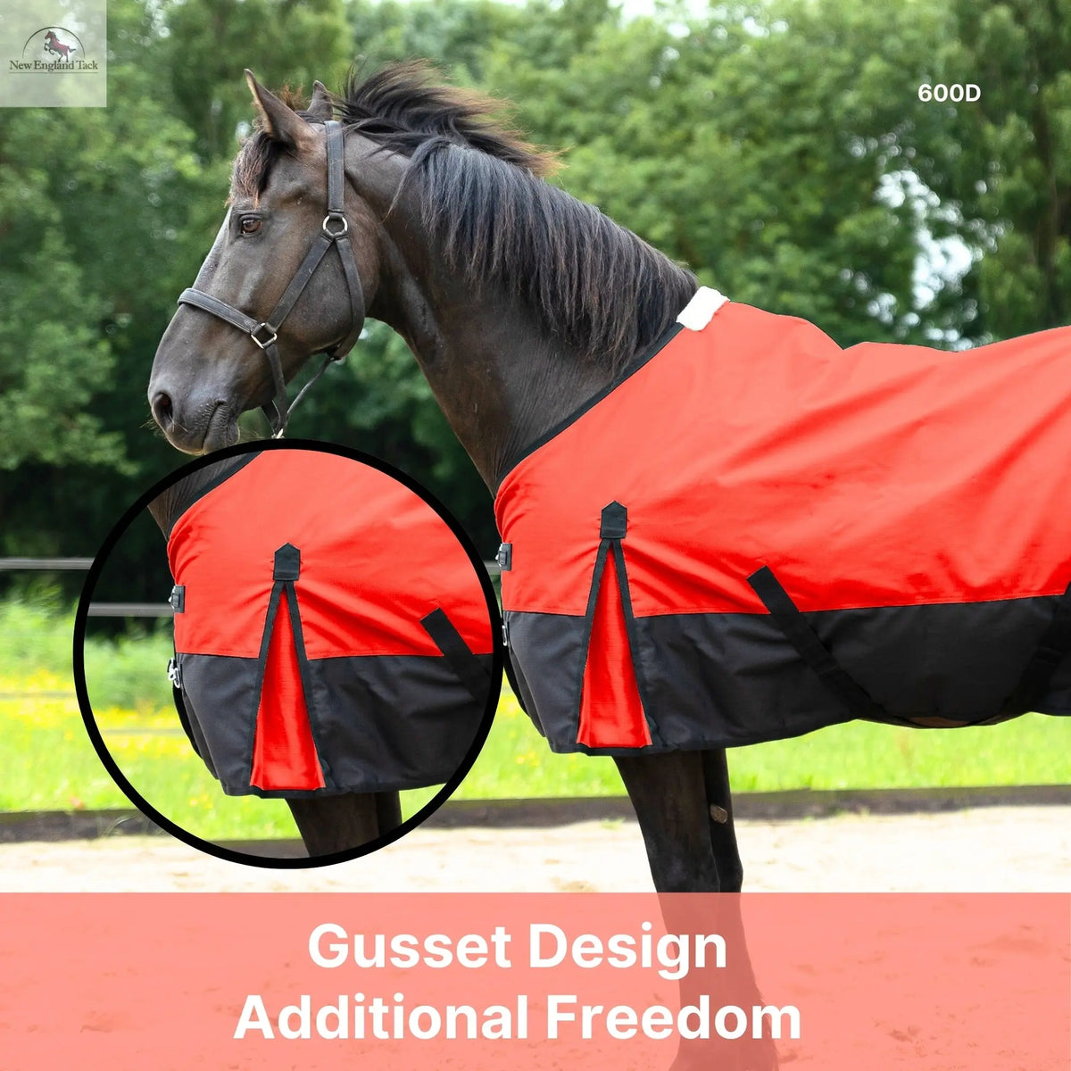 600 Denier Lightweight Waterproof & Breathable Horse Rain Sheet NewEngland Tack