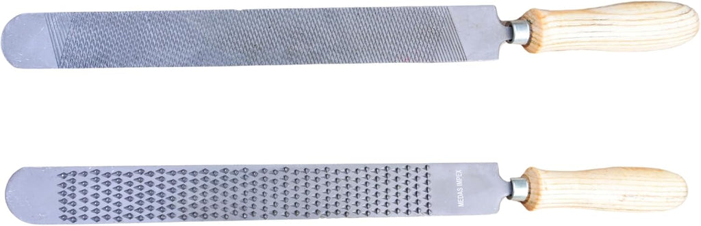 RESISTANCE 15" Farrier Horse Hoof Rasp Professional Trimming File Double Sided - Silver Color