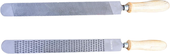RESISTANCE 15" Farrier Horse Hoof Rasp Professional Trimming File Double Sided - Silver Color