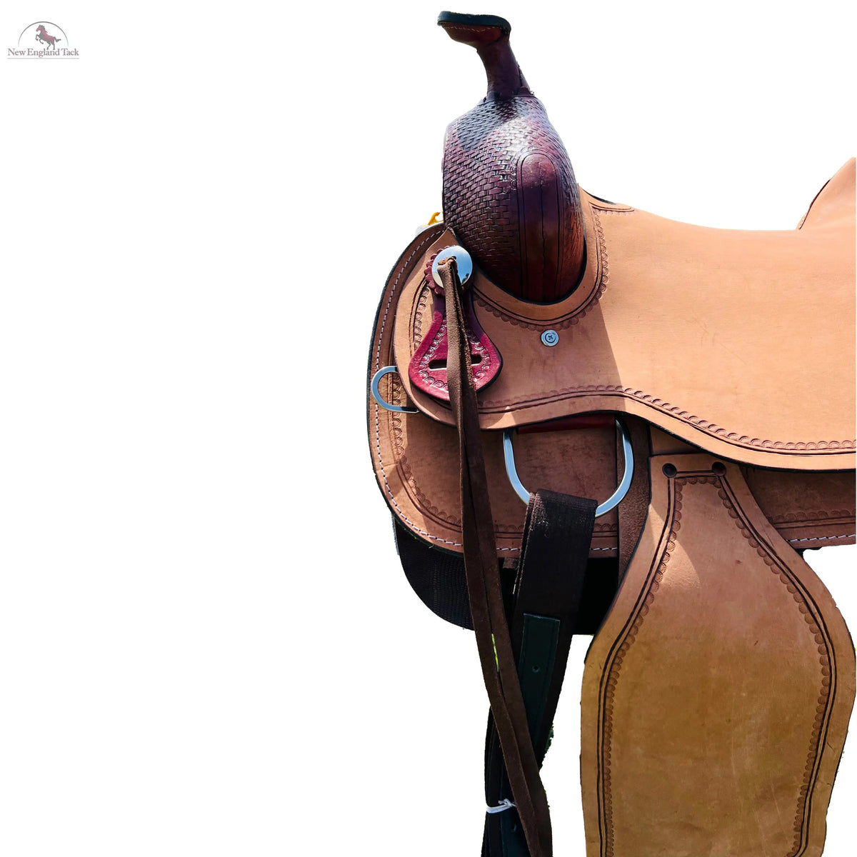 Adult ranch horse double skirt saddle hard seat NewEngland Tack