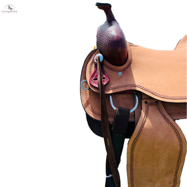 Resistance Ranch Style Western Saddle with Double Skirt NewEngland Tack