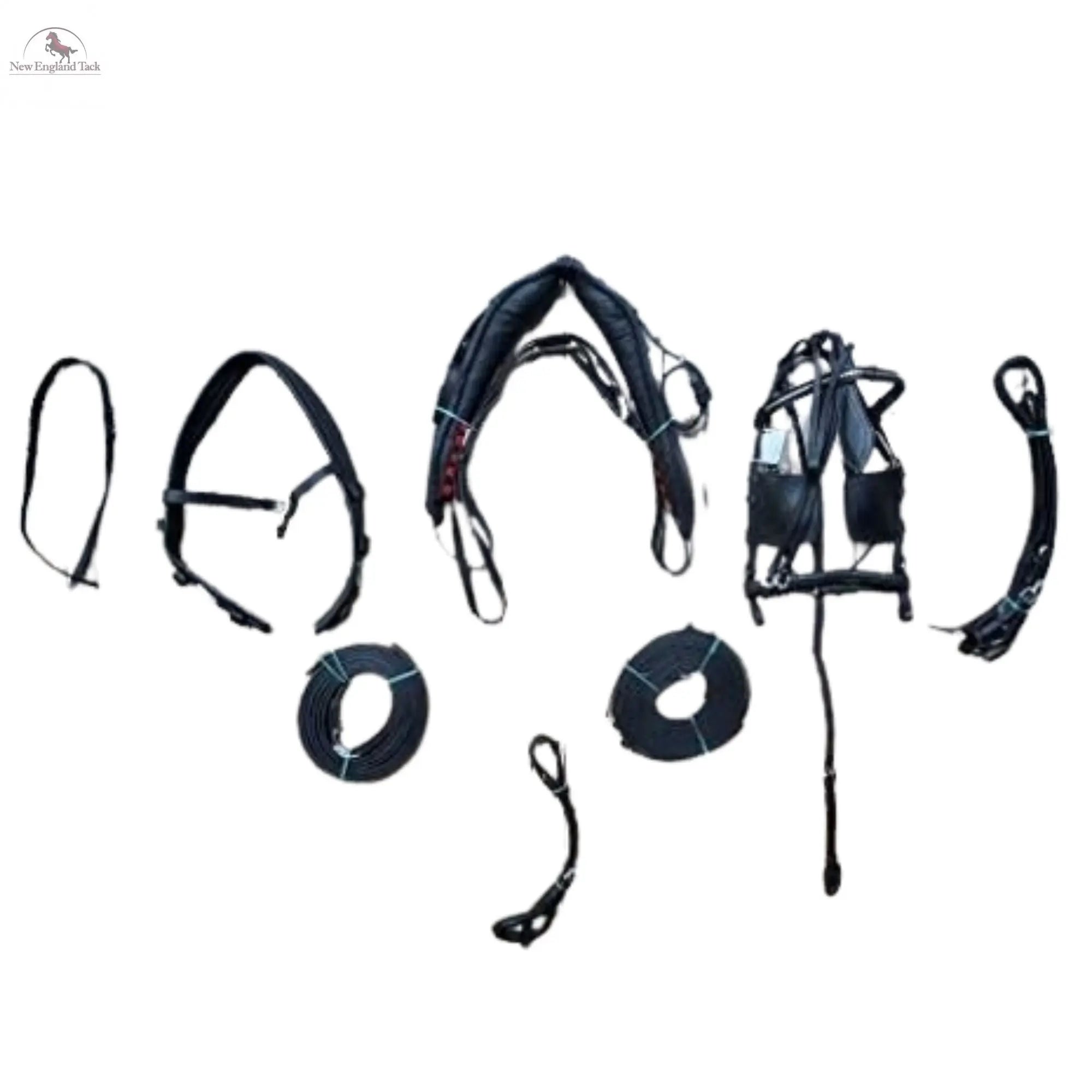 Black Full Size Horse Buffalo Leather Square Stud Browband Black Full Size Horse Buffalo Leather Square Stud Browband