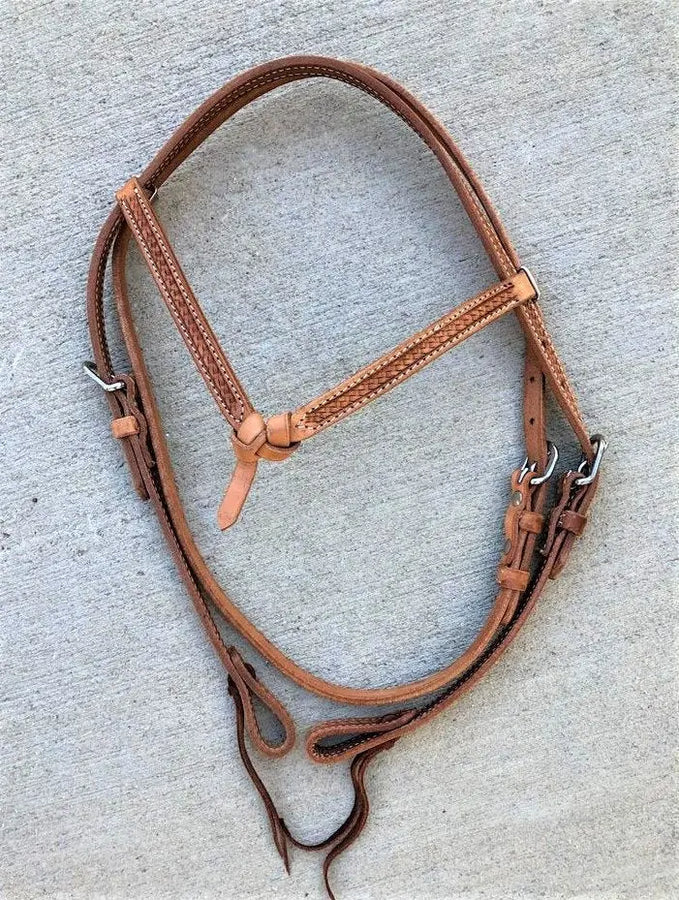 Browband  Headstall  Horse Tack - Argentinean Leather - NewEngland Tack