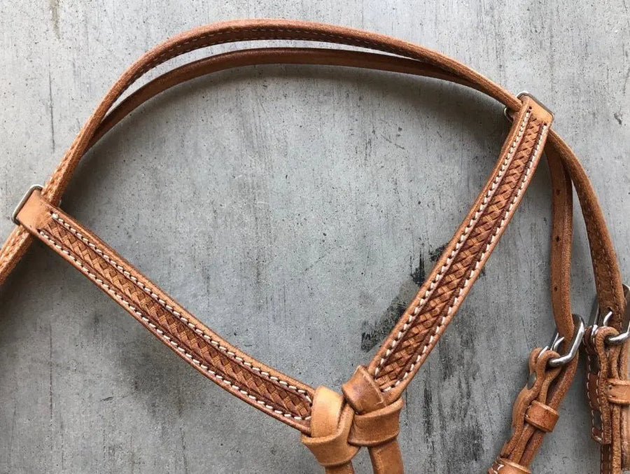 Browband  Headstall  Horse Tack - Argentinean Leather - NewEngland Tack