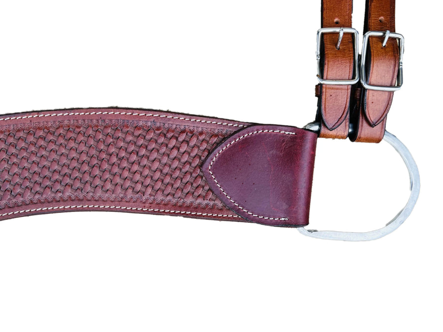 Brown Basket weave Tooled Tripping Collars | 28"-36" Sizes Available NewEnglandTack