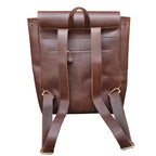 Casual Leather Backpack For Men & Women, Handcrafted Top Grain Leather Backpack, Unisex Lightweight Daily Backpack,Brown Backpack For Laptop - NewEngland Tack