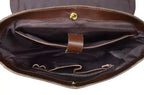 Casual Leather Backpack For Men & Women, Handcrafted Top Grain Leather Backpack, Unisex Lightweight Daily Backpack,Brown Backpack For Laptop - NewEngland Tack