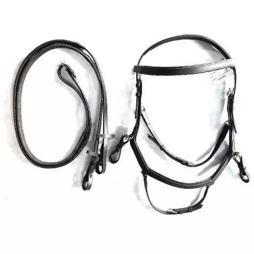 Competition English Bridle - Premium Quality Leather - Stainless steel hardware - NewEngland Tack