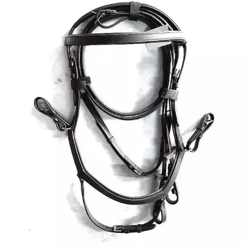 Competition English Bridle - Premium Quality Leather - Stainless steel hardware - NewEngland Tack