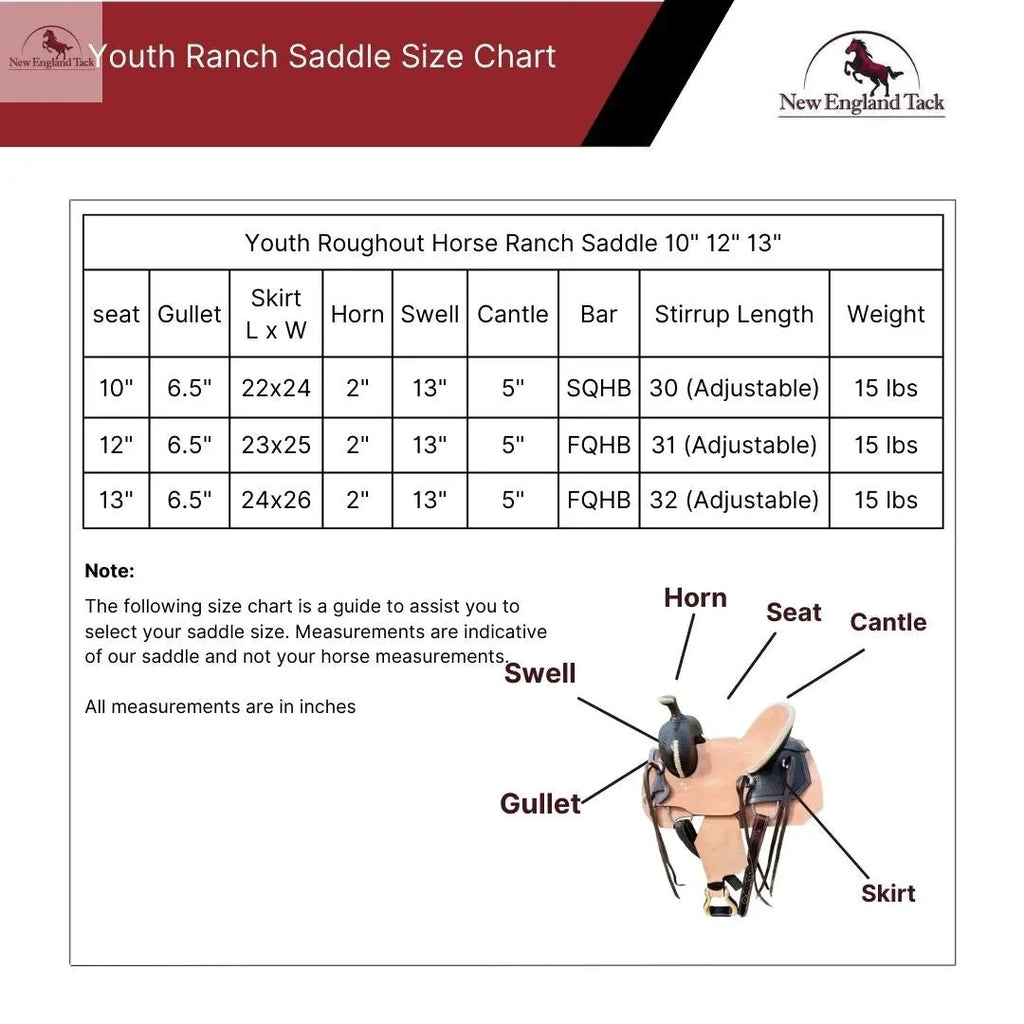 Copy of Resistance Western Roughout All Around Saddle With Basket Weave Tooling NewEngland Tack