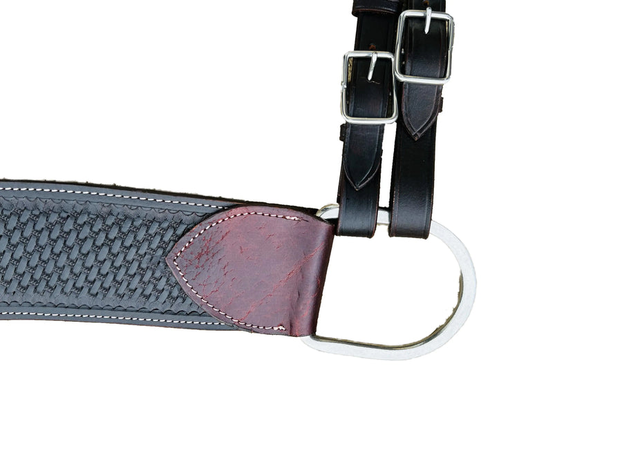 Dark Chocolate Basket weave Tooled Tripping Collars | 28inch - 36inch NewEnglandTack
