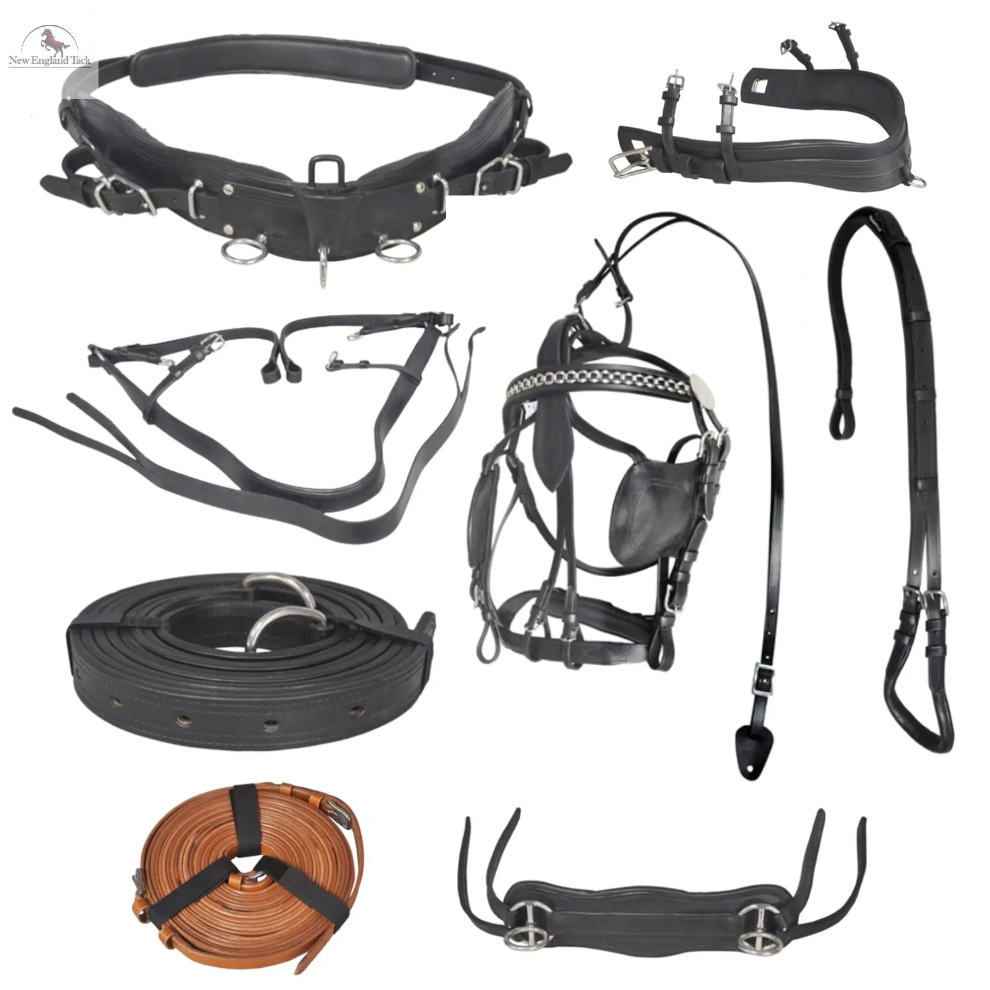 High Quality Horse Driving Harness and Collars Free Shipping NewEngland Tack