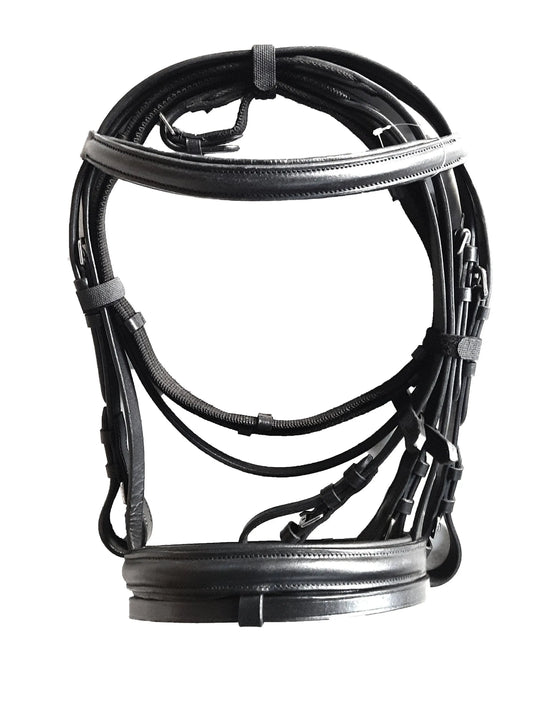 Dressage Bridle - Premium Quality Leather with Stainless steel Hardware - NewEngland Tack