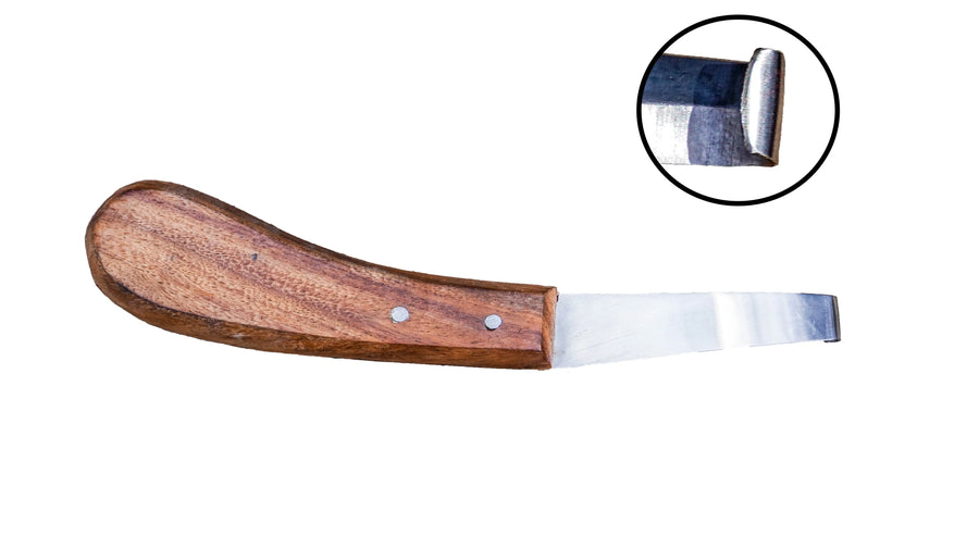 Farriers Tool Professional Equestrian- Hoof Knife - Premium Quality Wooden Handle NewEnglandTack