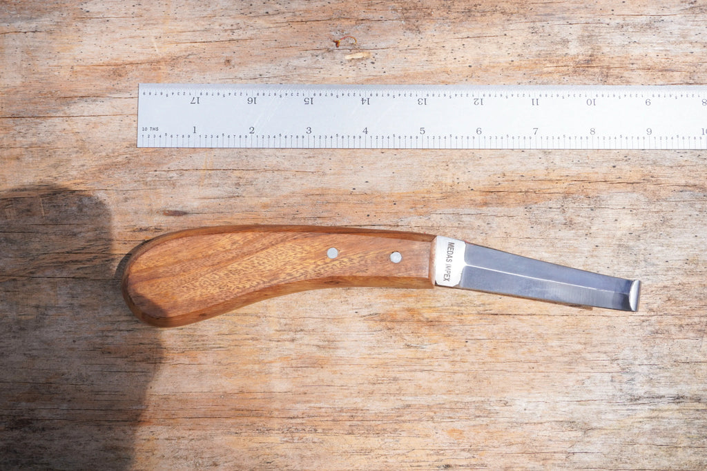 Farriers Tool Professional Equestrian- Hoof Knife - Premium Quality Wooden Handle NewEnglandTack