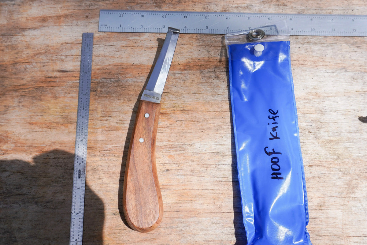 Farriers Tool Professional Equestrian- Hoof Knife - Premium Quality Wooden Handle NewEnglandTack