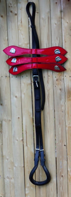 Full Size Leather Horse Driving Harness With Red Trim - Premium Quality - NewEngland Tack