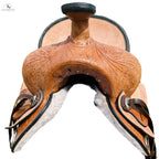 Genuine New Western Leather Youth Child Horse Pony Ranch Saddle Floral Tooled NewEnglandTack