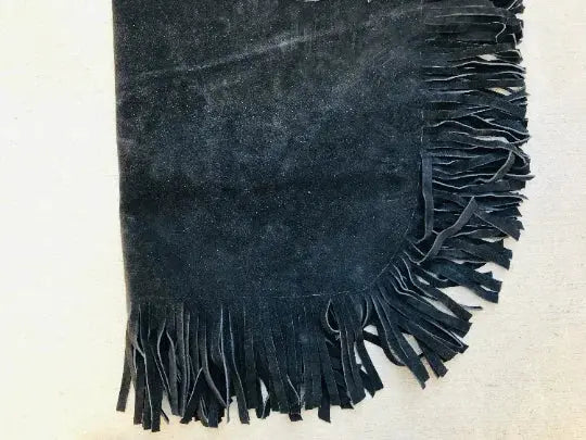 Handcrafted Unisex Black Chinks For Horse Riding, Handmade Suede Leather Western Chinks For Outdoor Sports - NewEngland Tack