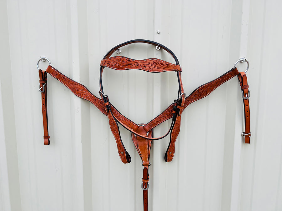 Headstall and Breast Collar Floral Carving Tool Set - Floral Designs NewEngland Tack