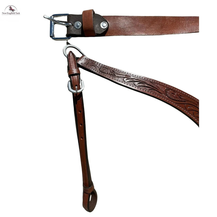 Headstall and Breast Collar Set with Reins and Middle Cinch - Argentinian Leather NewEngland Tack