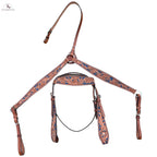 Headstall and Breast Collar Set - Leather NewEngland Tack