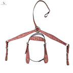 Headstall and Breast Collar Set - Leather NewEngland Tack