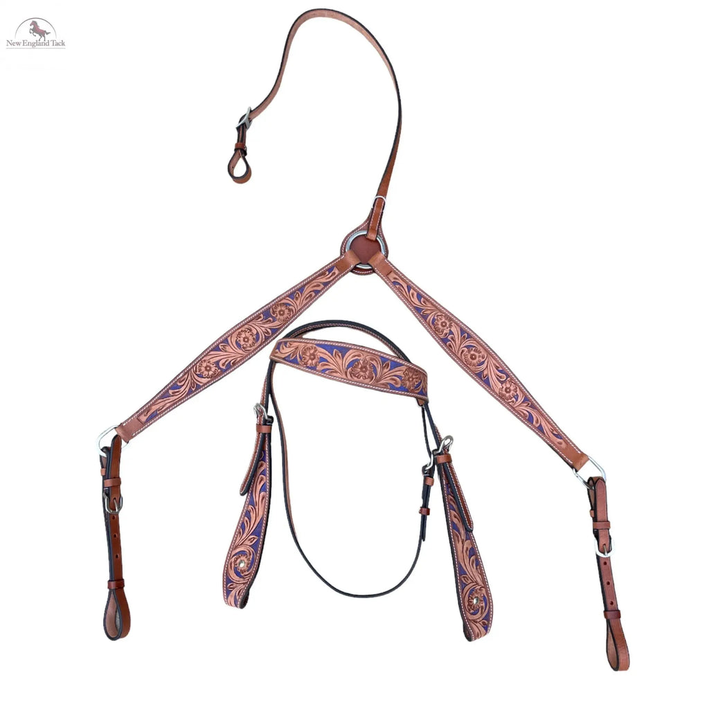Headstall and Breast Collar Set - Leather NewEngland Tack