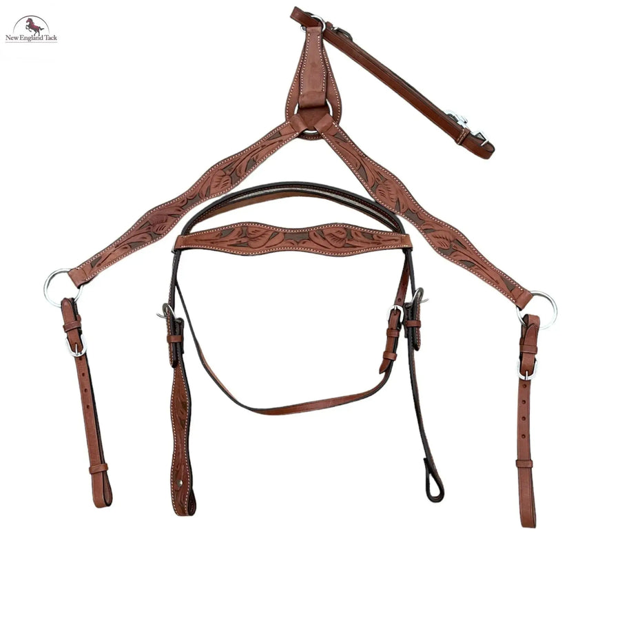 Headstall and Breast Collar Set - Leather - NewEngland Tack