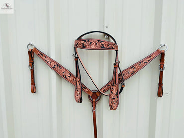 Headstall and Breast Collar Set - Leather NewEngland Tack