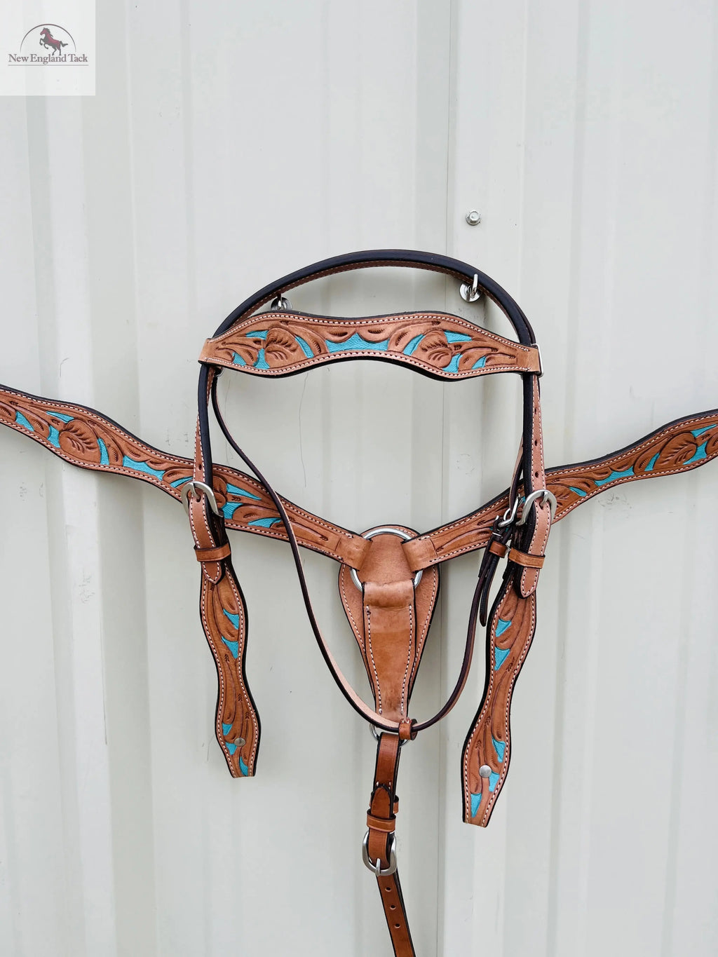 Headstall and Breast Collar Set - Leather NewEngland Tack
