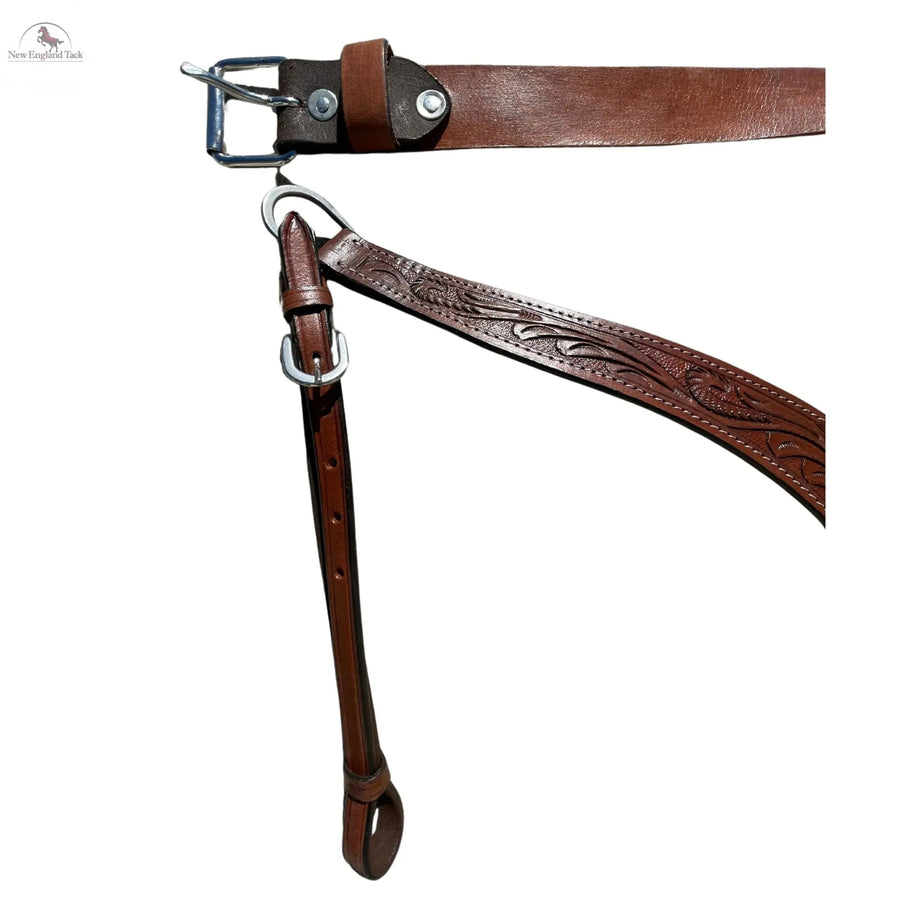 Headstall and Breast Collar Set with Reins and Middle Cinch - Argentinian Leather NewEngland Tack