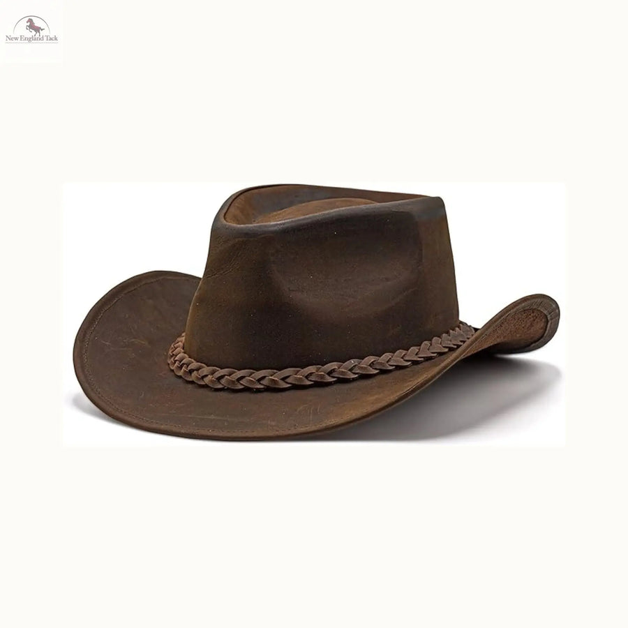 Shop Our Leather Cowboy Hats - Western Style Premium Leather Hats for Men Reddish Brown / S