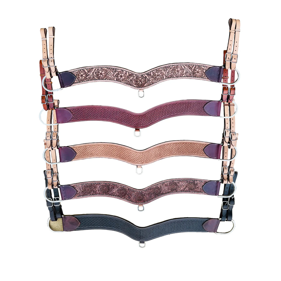 Leather Tooled Tripping Collars | 28inch - 36inch NewEngland Tack