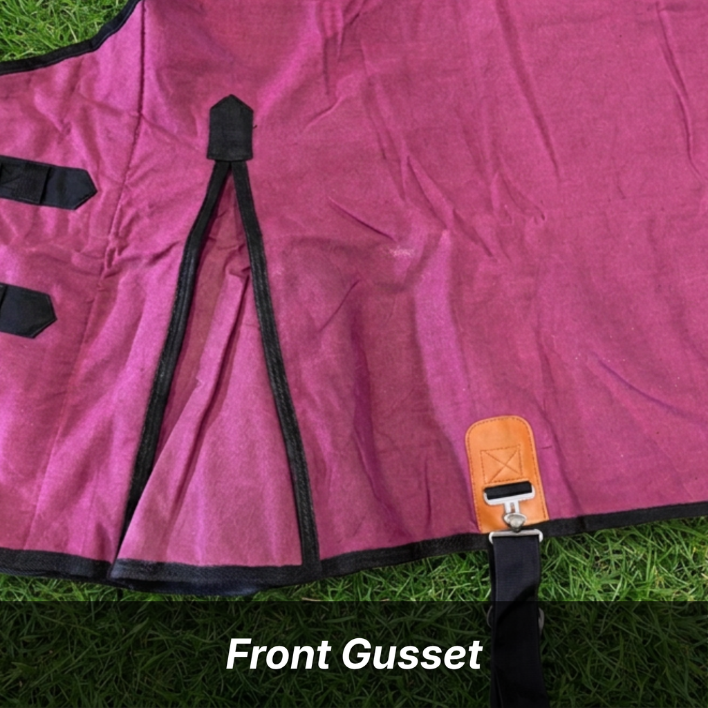 Resistance 420 Denier Water-Resistant Canvas Horse Blanket (Wool Lined)
