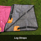 Resistance 420 Denier Water-Resistant Canvas Horse Blanket (Wool Lined)