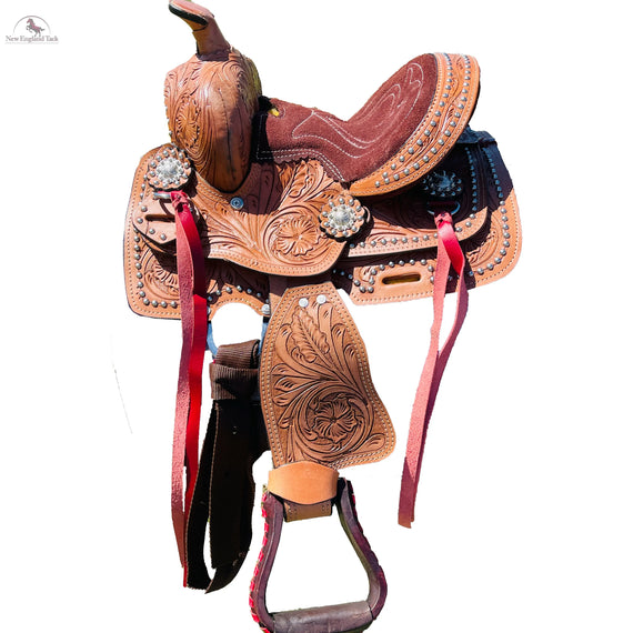 Resistance Miniature Silver Embellishment Western Trail Saddle New England