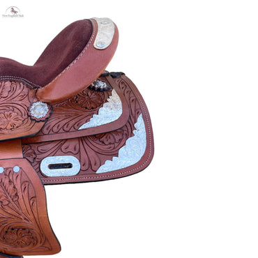 Miniature Western Silver Show Saddle- 8 inch NewEngland Tack