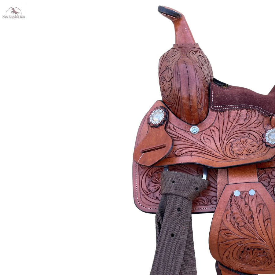 Miniature Western Silver Show Saddle- 8 inch NewEngland Tack