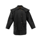 Oilskin Cotton Western Short Duster Jacket | Waterproof Breathable Long Sleeves 3/4 Length Duster - NewEngland Tack