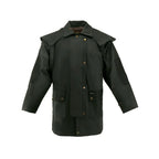Oilskin Cotton Western Short Duster Jacket | Waterproof Breathable Long Sleeves 3/4 Length Duster - NewEngland Tack