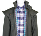 Oilskin Cotton Western Short Duster Jacket | Waterproof Breathable Long Sleeves 3/4 Length Duster NewEngland Tack