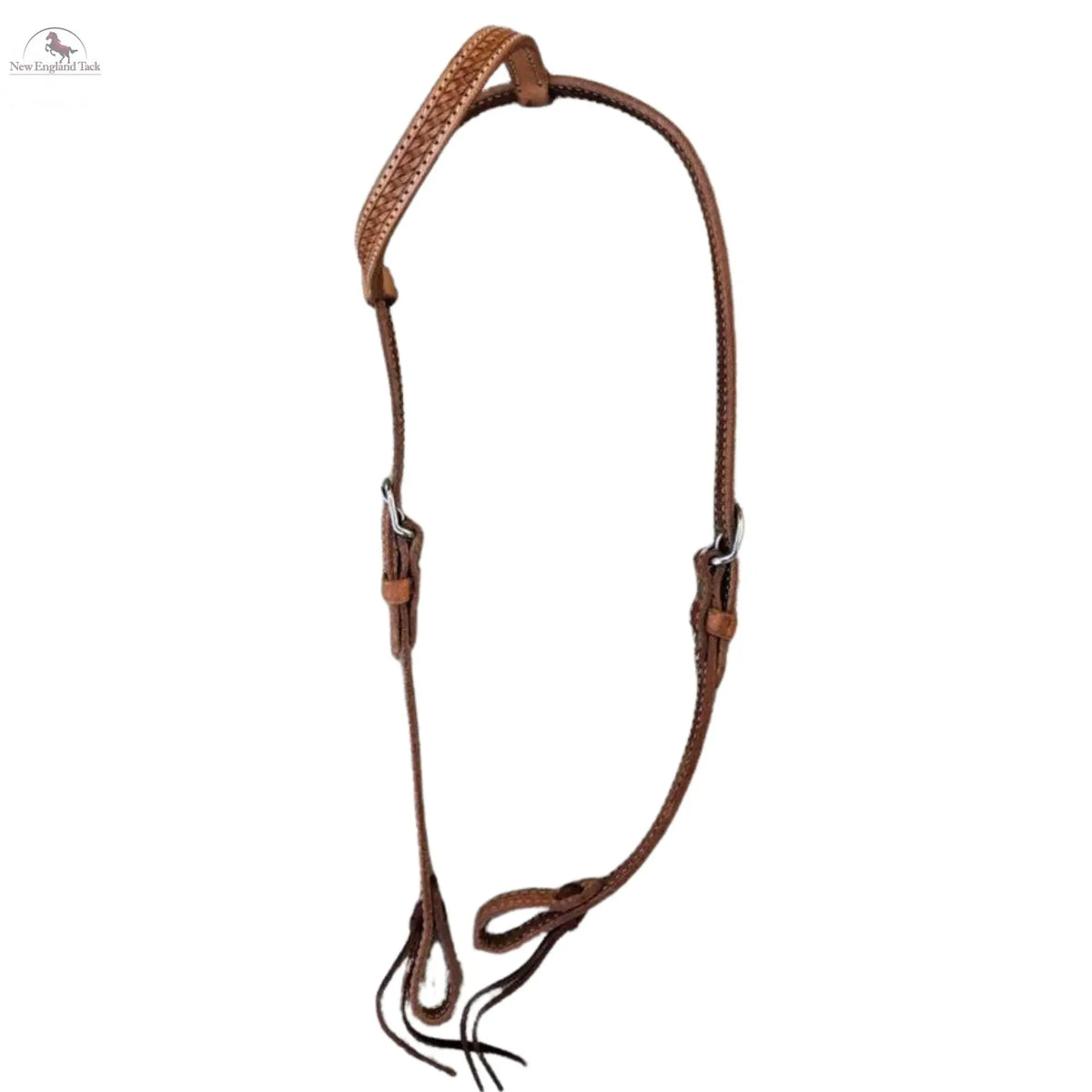 Briglia Western Per Cavallo In Pelle - Collare Pettorale Headstall Stile Vintage Marrone