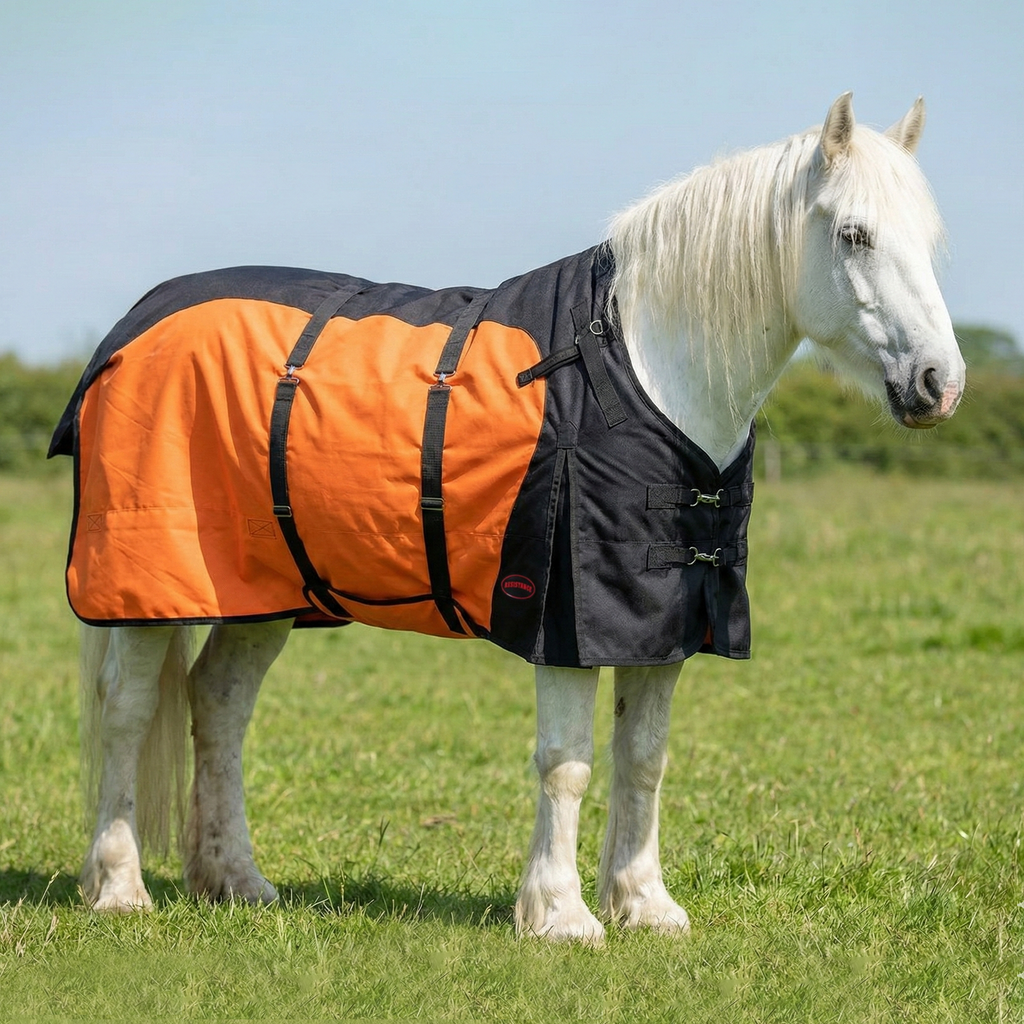 Resistance Premium 1200 Denier Belly Wrap Waterproof Horse Turnout Blanket - 300 Grams Fill