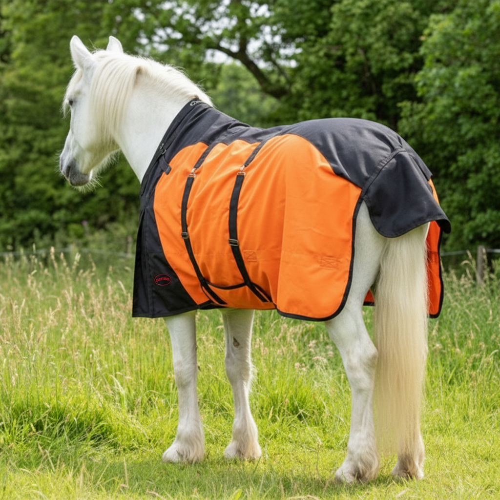 Resistance Premium 1200 Denier Belly Wrap Waterproof Horse Turnout Blanket - 300 Grams Fill