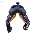 Youth Western New Generation Horse Synthetic Saddle - 10" 12" 13"- Blue/Black/Light Brown/Pink Color Saddle NewEngland Tack